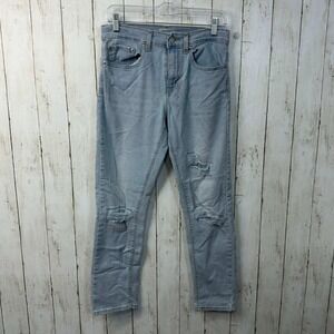 Denizen from‎ Levi's Women's Distressed Skinny Jeans Light Wash Size 16